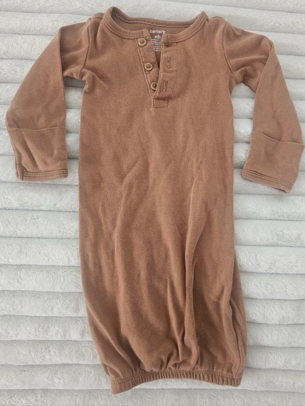 Carter's Newborn Night Gown Sleeper Burnt Orange/Brown